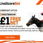 cheltenham free bet no deposit